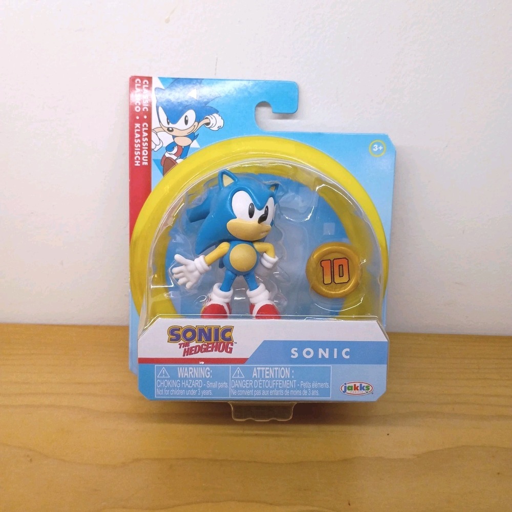 Sonic the Hedgehog 2.5" Figure & Coin Sega Video Game Collectible Jakks Pacific